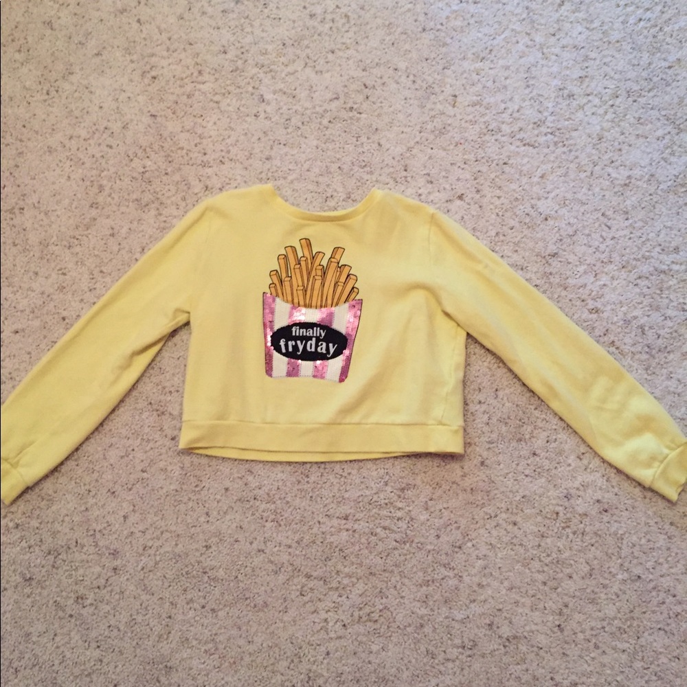 suuuuper cute h&m cropped sweatshirt!!!!!